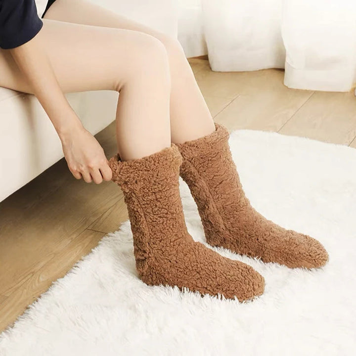 Vinter Plush Inomhus Varm Sockor