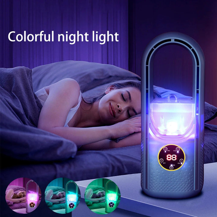 Bladlös Bärbar Luftkonditionering med LED-display