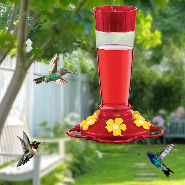 Storskalig plast kolibri matare med krok