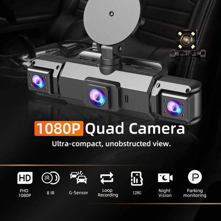 Trådlös Bil Dash Cam Fram- och Bak med Nattseende