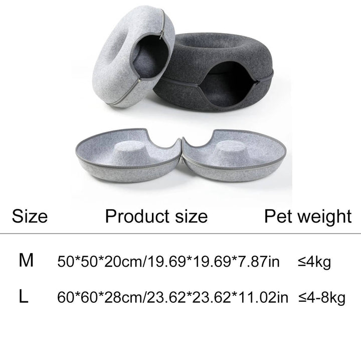 Donut Säng För Katter