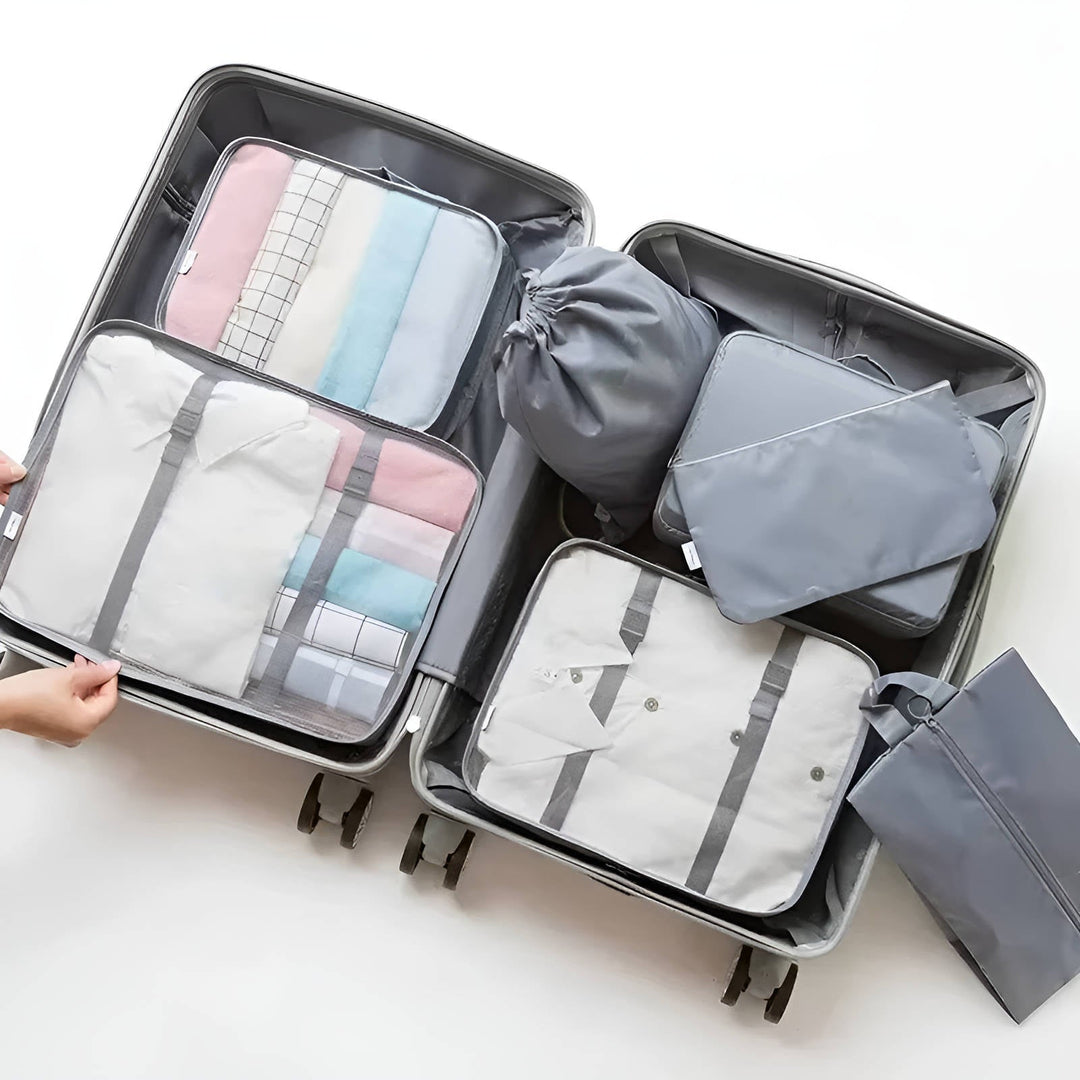 7 Set Packningskub för Resa