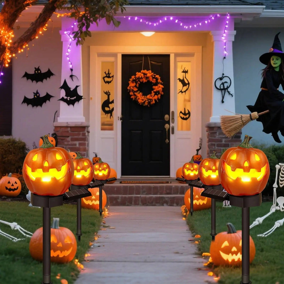 Lysande Pumpa Dekor Halloween Vägbelysning