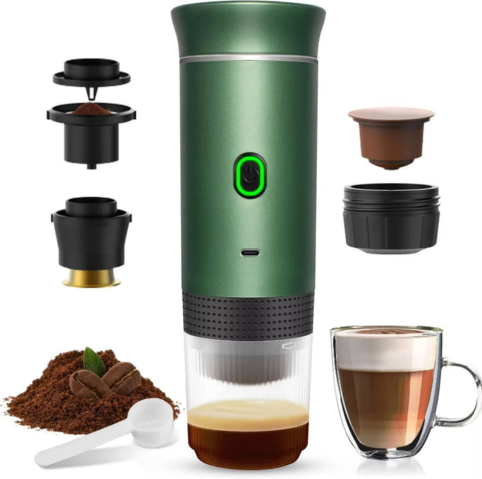 Bärbar Kaffeautomat - Espresso Cappuccino Och Dropp