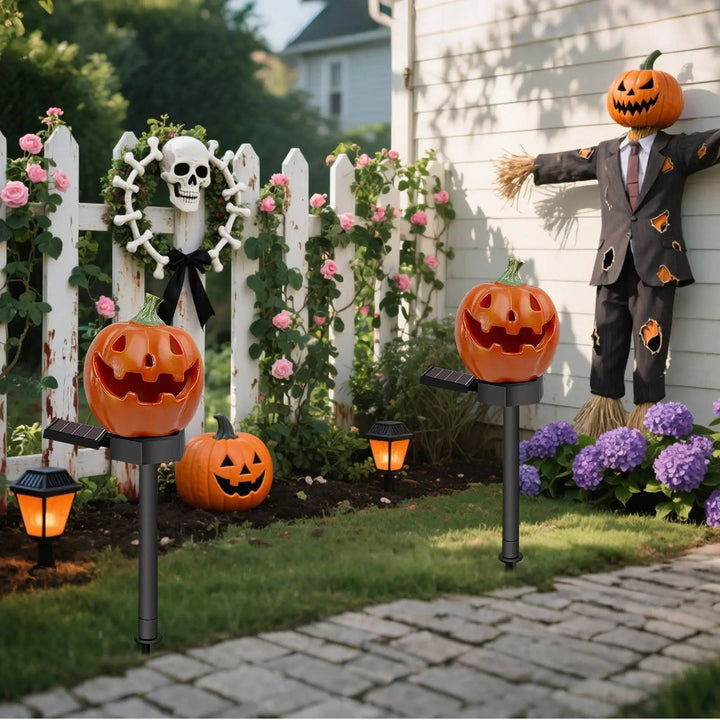 Lysande Pumpa Dekor Halloween Vägbelysning