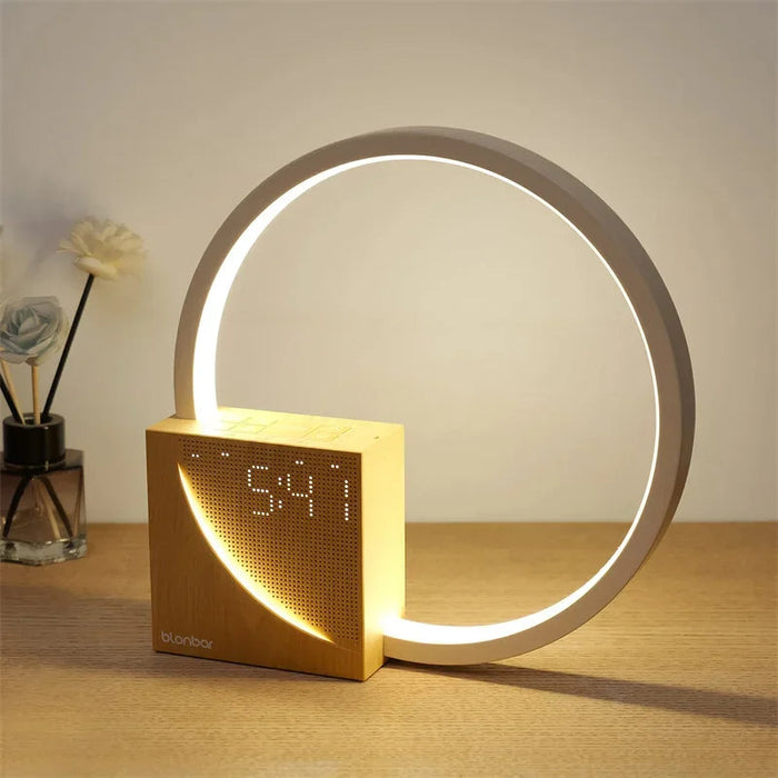 Touch Sängbordslampa med Naturljud och Väckarklocka