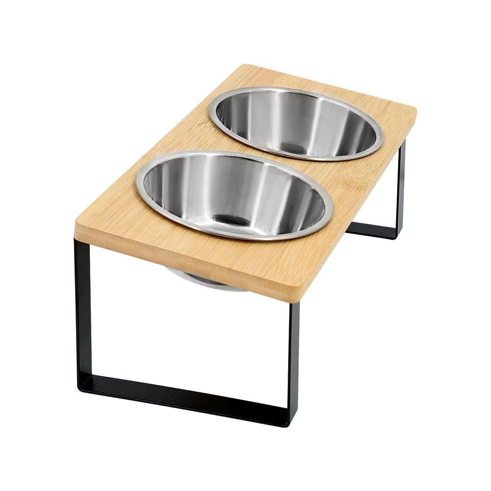 Höjd kattmatsskål