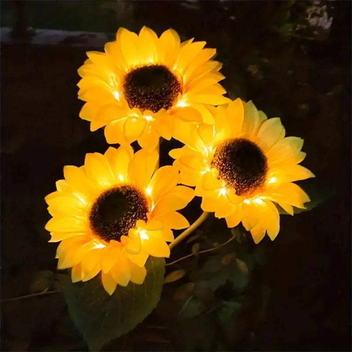 Utomhus Solsimulerings Solros Lampa