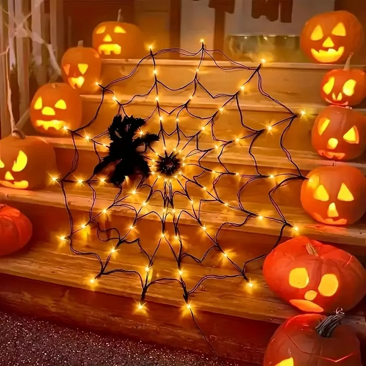 Halloween Spindelnätsljus Utomhus
