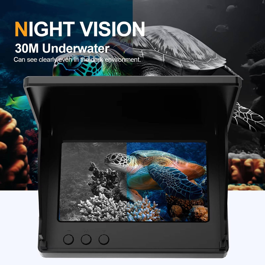 Bärbar Fiskefinder Undervattensfiskekamera med 4.3 tum LCD-skärm