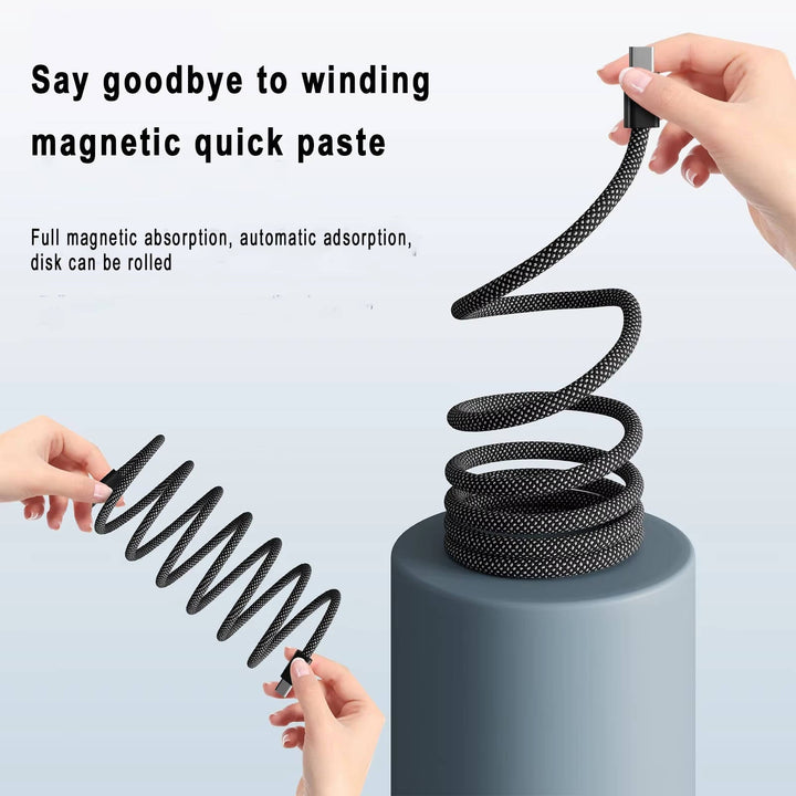 Magnetisk Anti Tangle Kabel Super Snabb Laddning