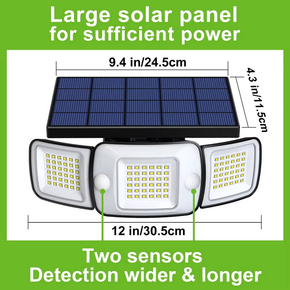 Solenergidrivna Flodljus med Rörelsesensor