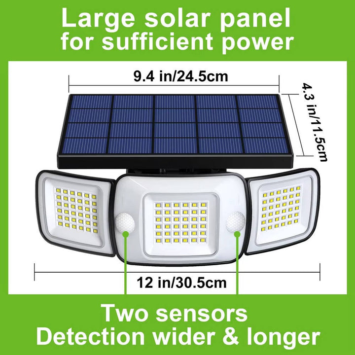 Solenergidrivna Flodljus med Rörelsesensor