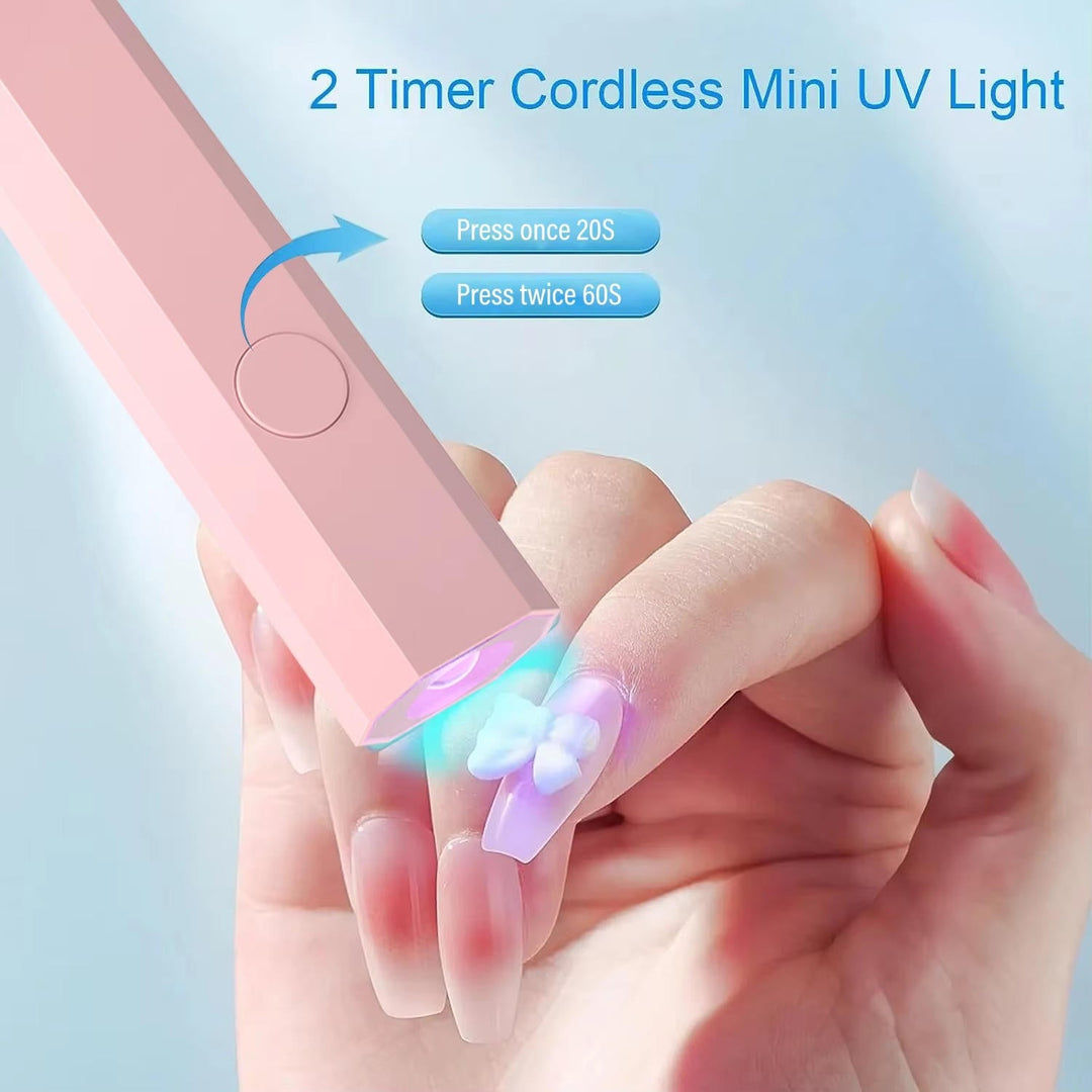 Bärbar LED Nagellampa