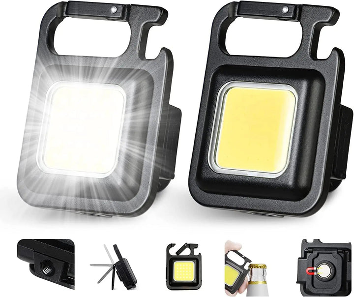 Mini LED Ficklampa Nyckelring (1800LM)