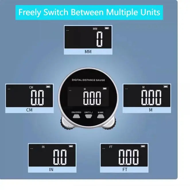 Smart Digital Mätband med LCD-display
