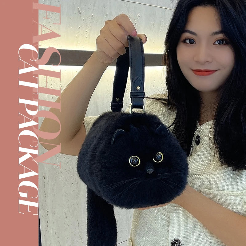 Enaxlad Plush Kattväska