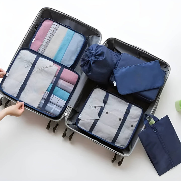 7 Set Packningskub för Resa