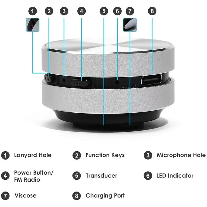 Benlednings Bluetooth-högtalare