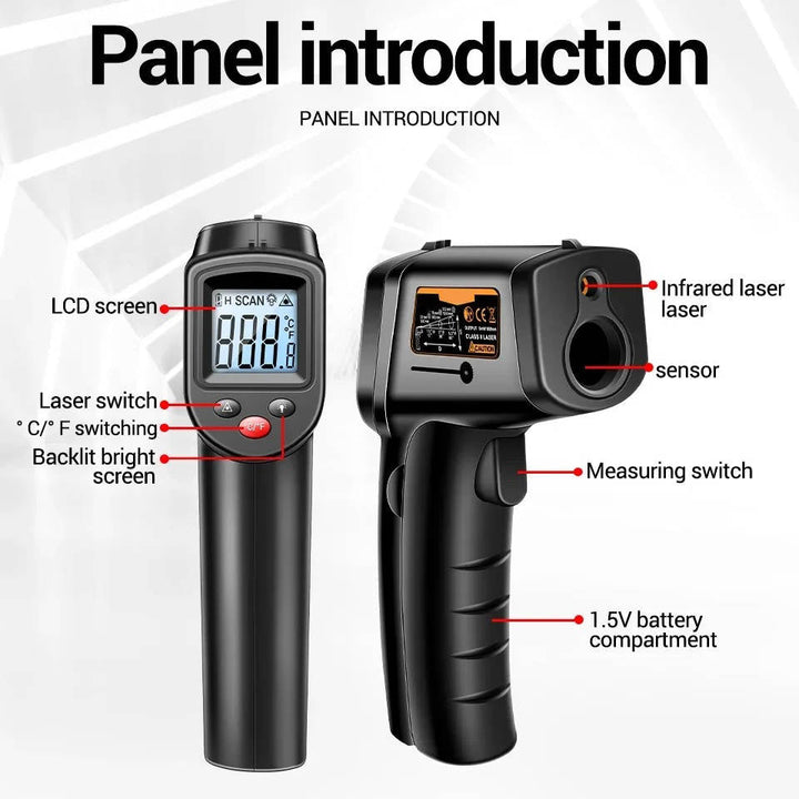 Infraröd Lasertermometer Allt-i-ett