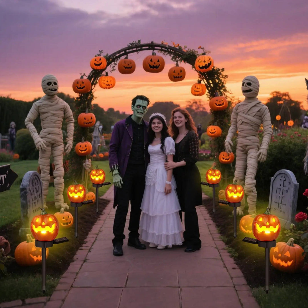 Lysande Pumpa Dekor Halloween Vägbelysning