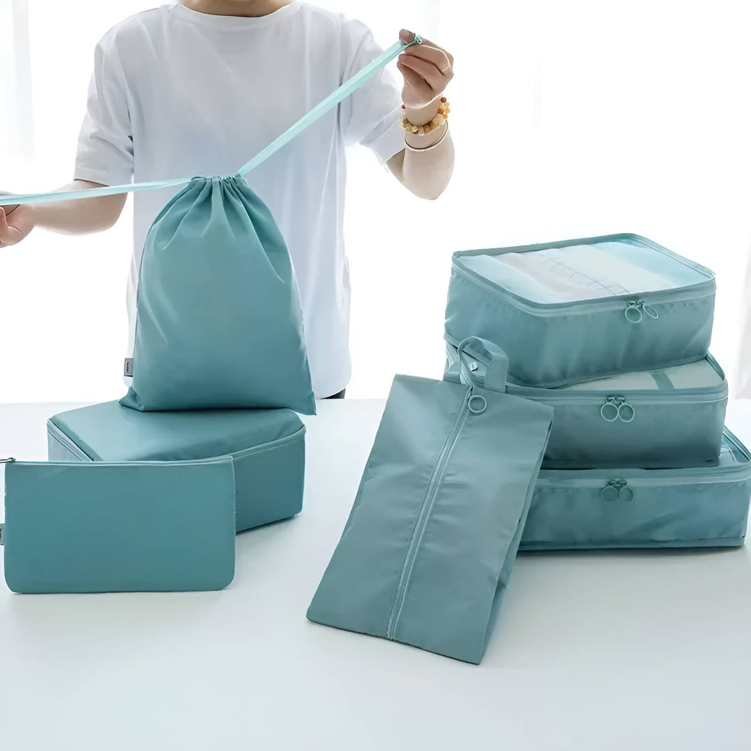 7 Set Packningskub för Resa