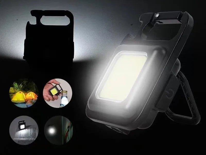 Mini LED Ficklampa Nyckelring (1800LM)