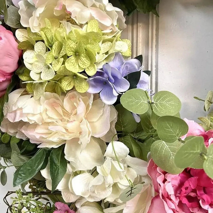 Regnbåge Hortensia Konstgjord Krans