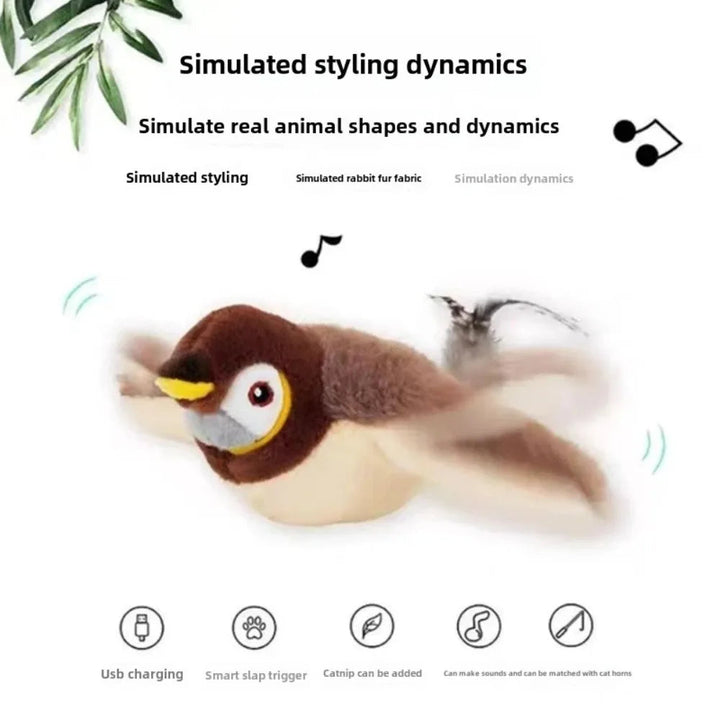 Interaktiv Flappande Fågel Kattleksak