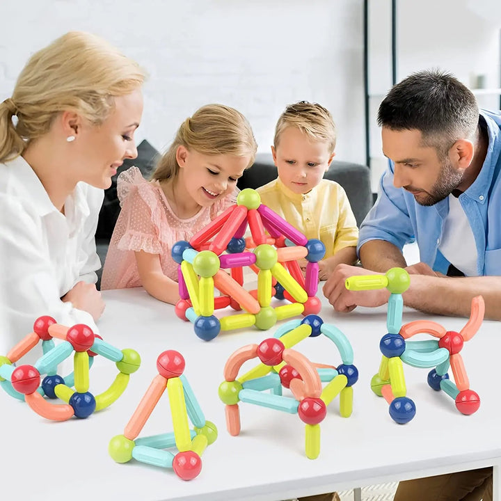 Magnetiska Stavar Byggblock | Montessori Utbildningsleksaker