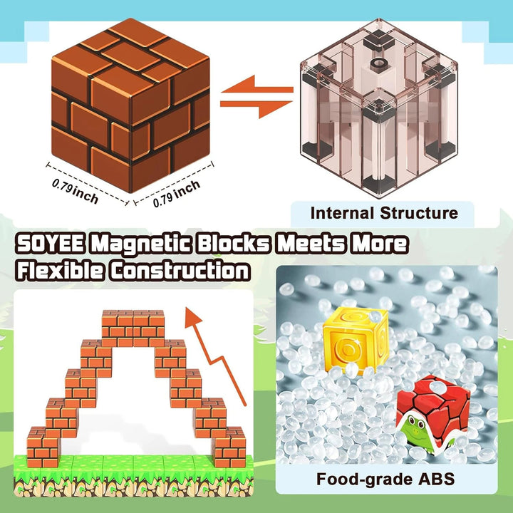 Magnetiska Byggblock | 100-delars STEM Leksaksset
