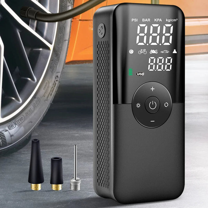 Bärbar Däckpump med Uppladdningsbart Batteri