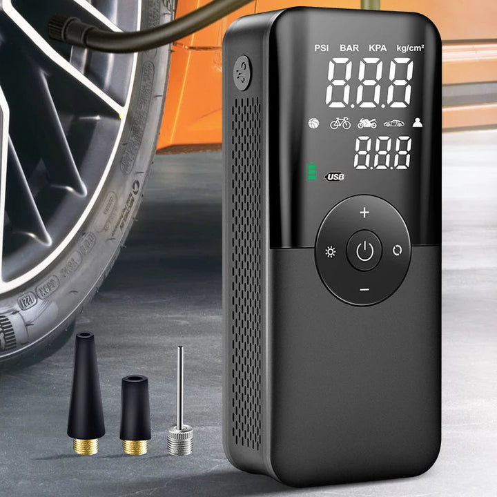 Bärbar Däckpump med Uppladdningsbart Batteri