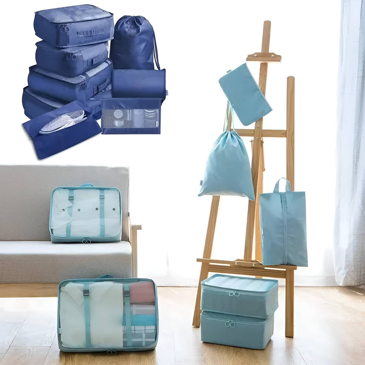 7 Set Packningskub för Resa