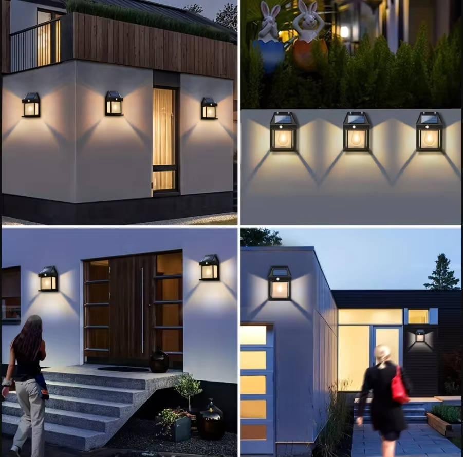 2 Set Solvägglampa Utomhus