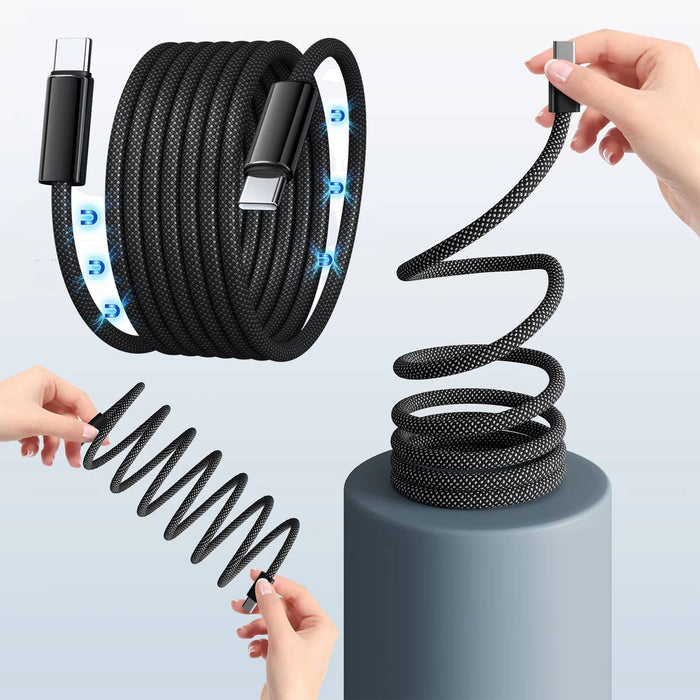 Magnetisk Anti Tangle Kabel Super Snabb Laddning