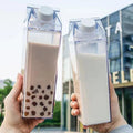 Transparent mjölkkartong vattenflaska