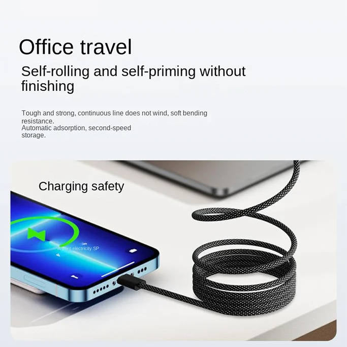 Magnetisk Anti Tangle Kabel Super Snabb Laddning