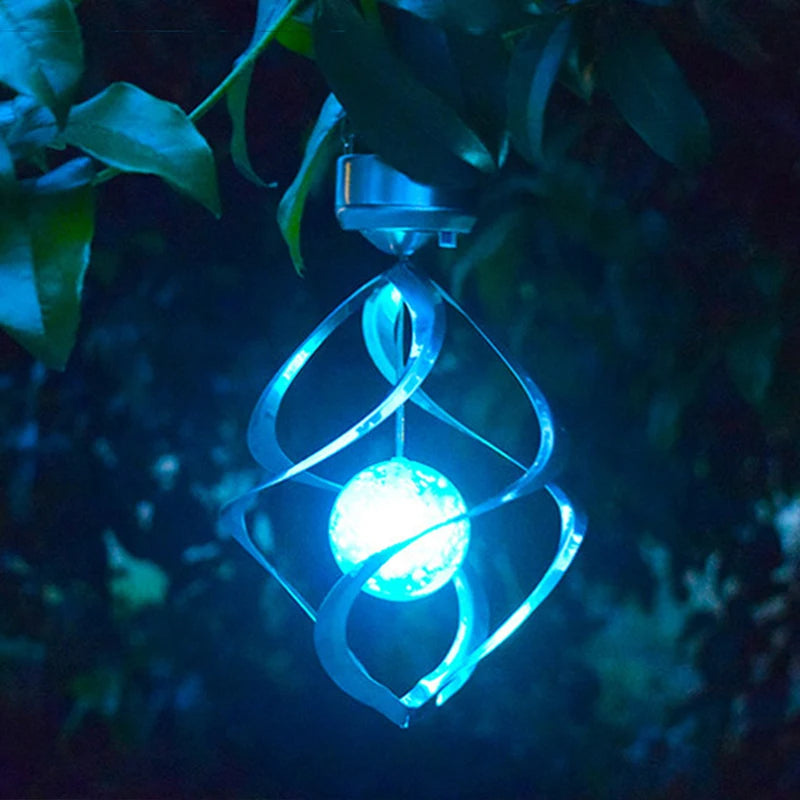 Solvindsklocka Snurrande LED-lampa