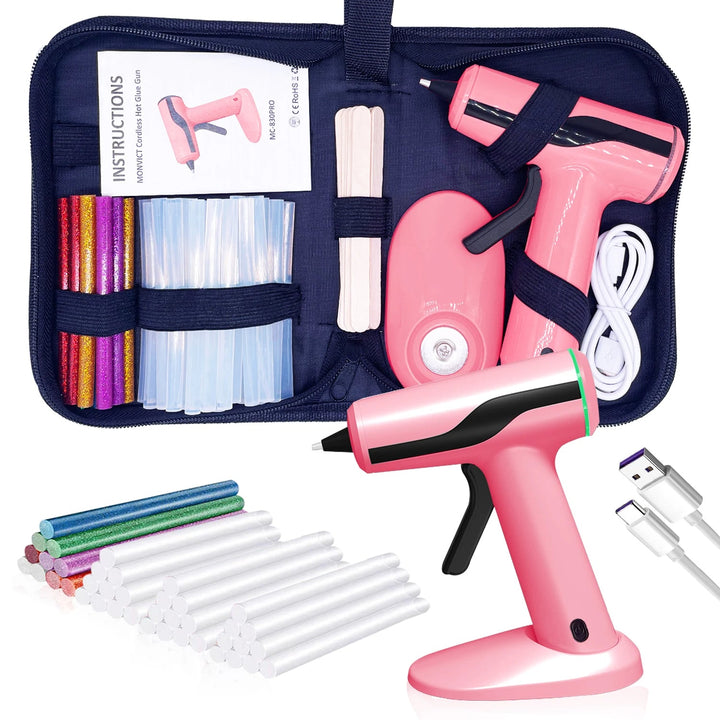 Trådlös Limpistolkitt (Rosa)