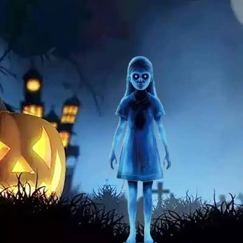 Flickspöke Gårdsdekoration för Halloween