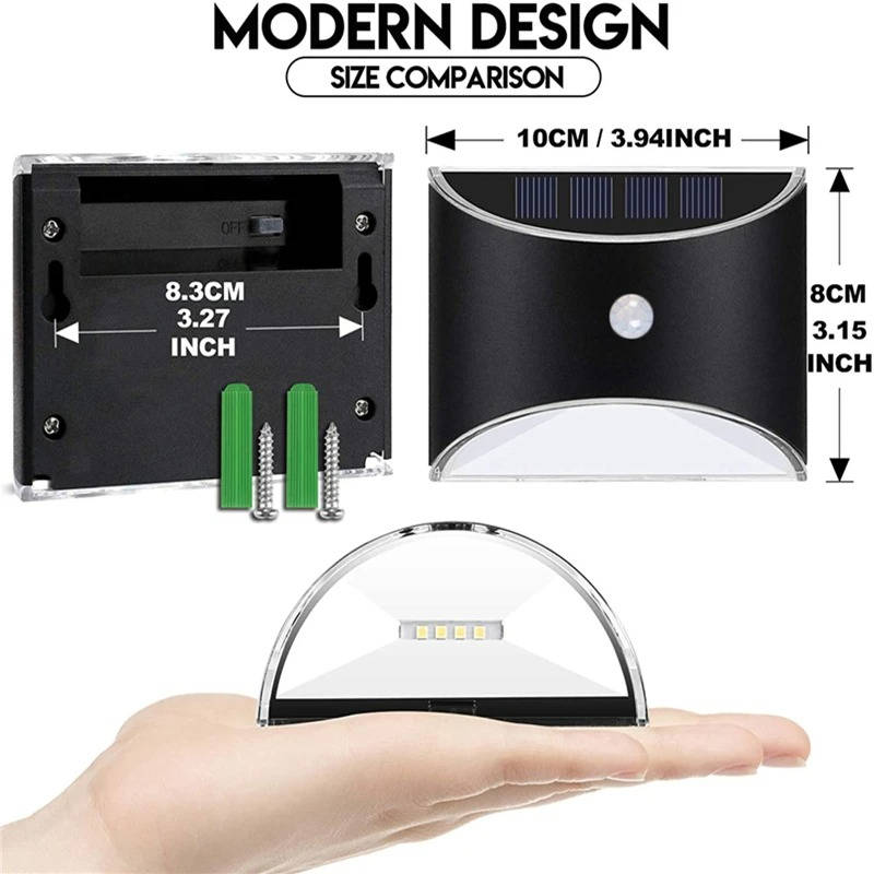 Staketlampa Trappbelysning Utomhus - Rörelsesensor