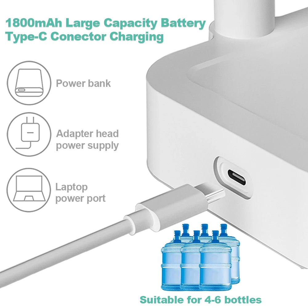 Bärbar Elektrisk Vattendispenser för Skrivbord med USB-laddning