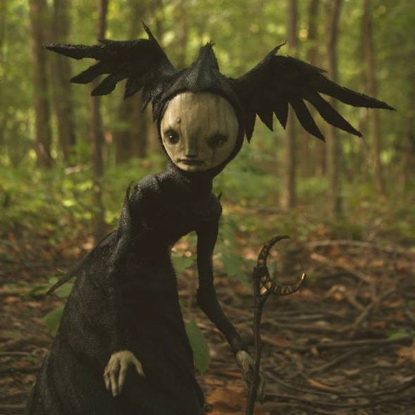 Den Mörka och Bisarra Konsten – Läskiga Häxskulpturer (Halloween Dekoration)