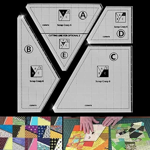 Kreativ Quiltning Skärmall (4 delar set)