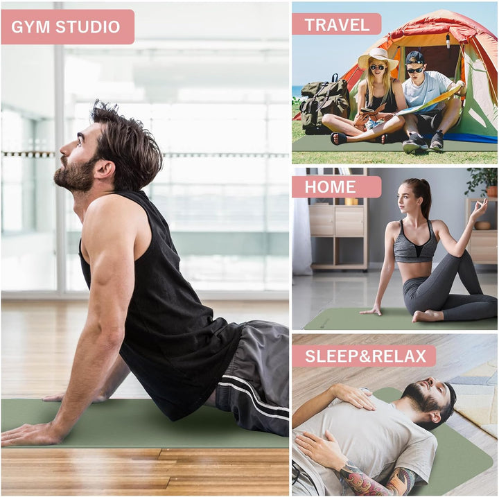 Fällbar yogamatta