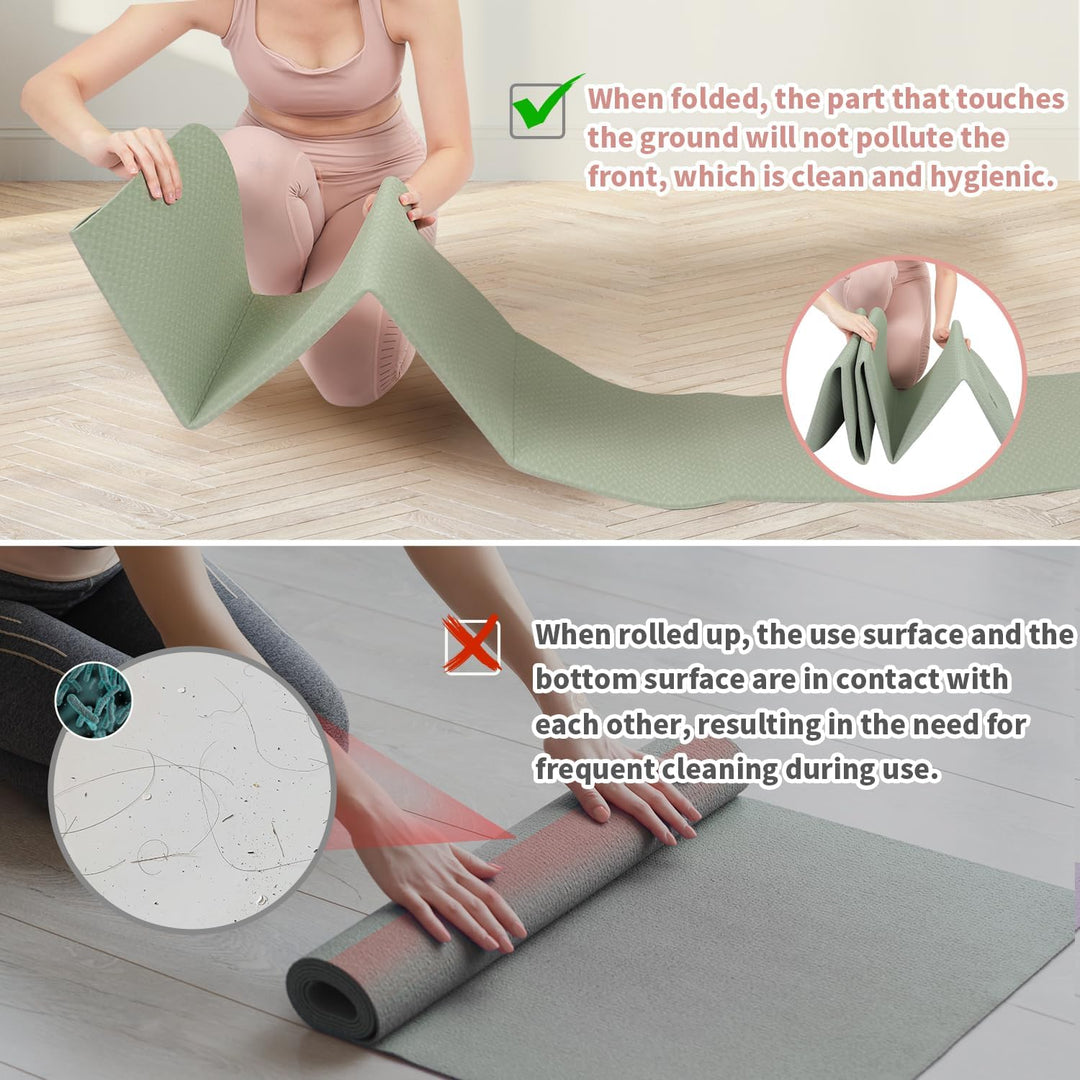 Fällbar yogamatta