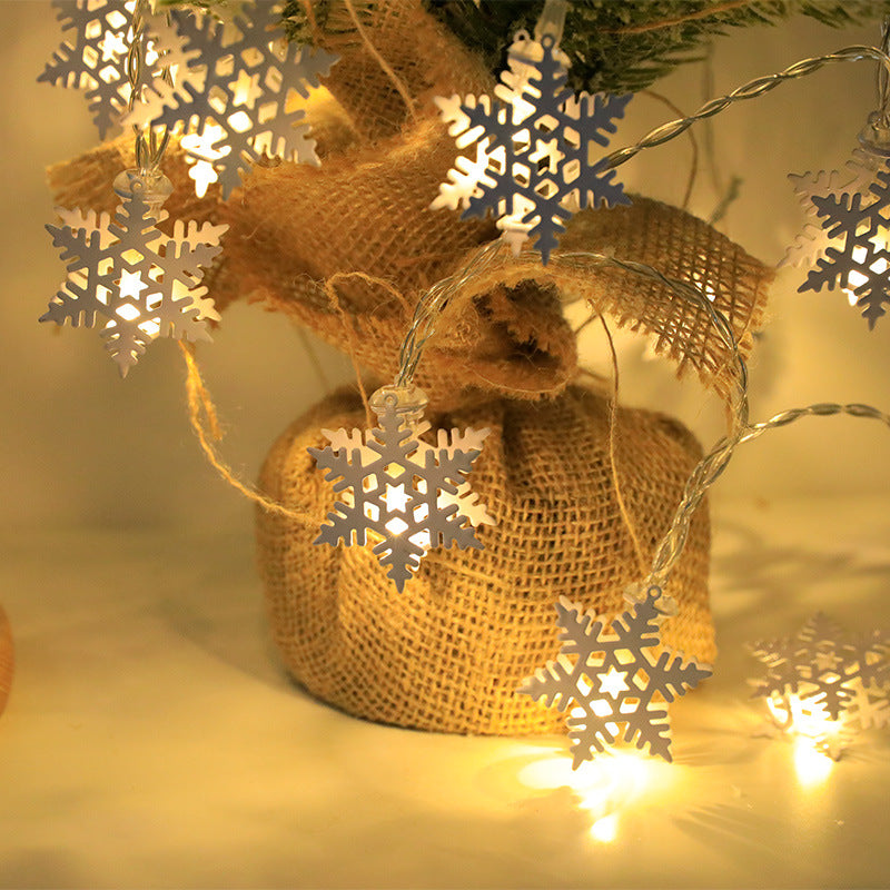 Ljusslinga med julmotiv – tomte, ren eller snögubbe, batteri/USB