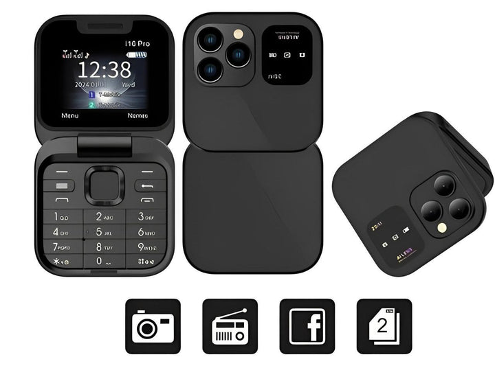 Fällbar Dual SIM Telefon