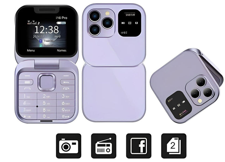 Fällbar Dual SIM Telefon